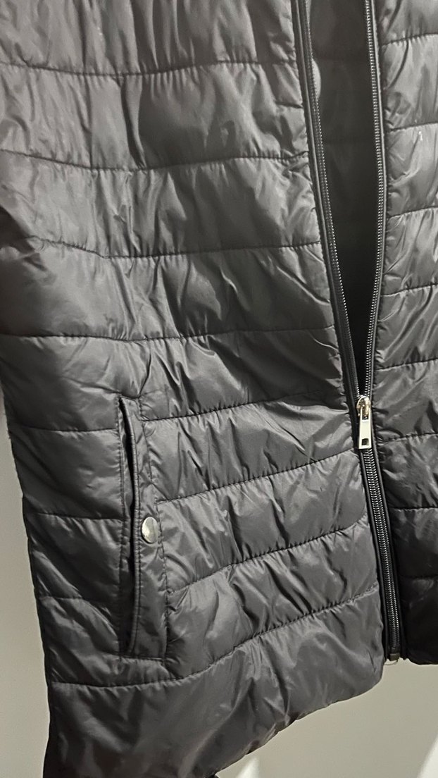 Siyah Fermuarlı Kadın Günlük Ceket - Görsel 2