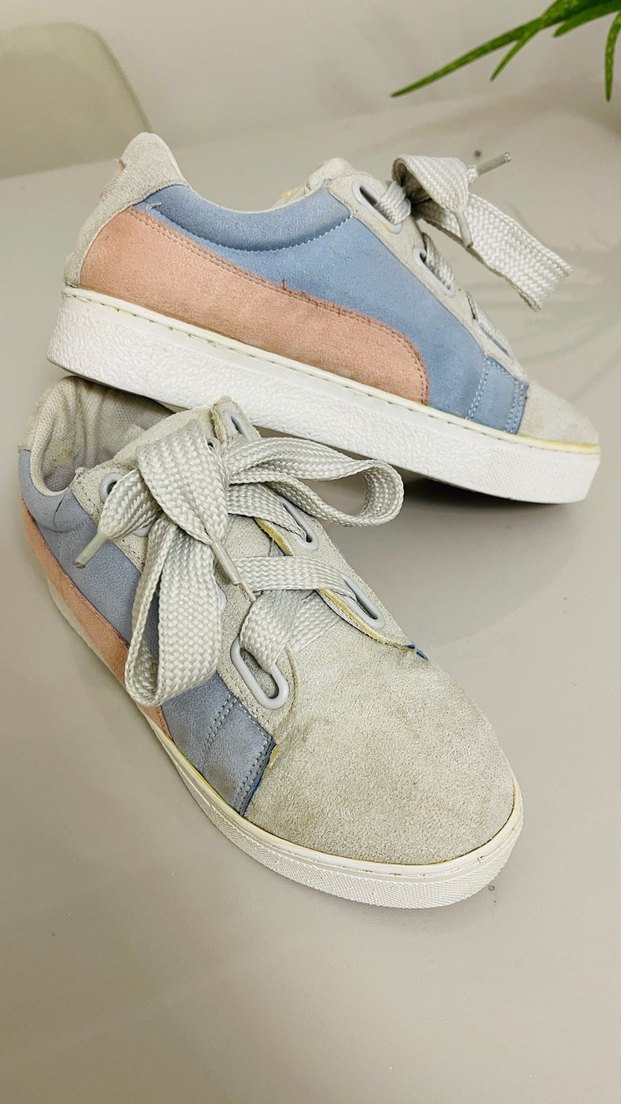 Renkli Blok Topuklu Kadın Spor Ayakkabı - Görsel 3