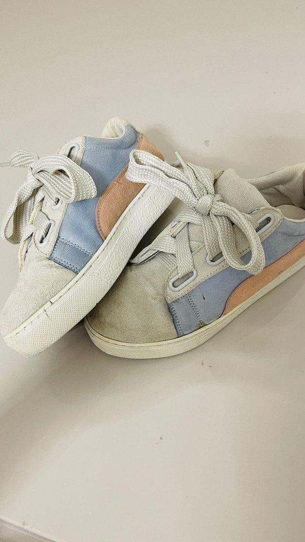 Renkli Blok Topuklu Kadın Spor Ayakkabı - Görsel 2