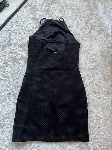 Stradivarius Stradivarius halter yaka mini elbise