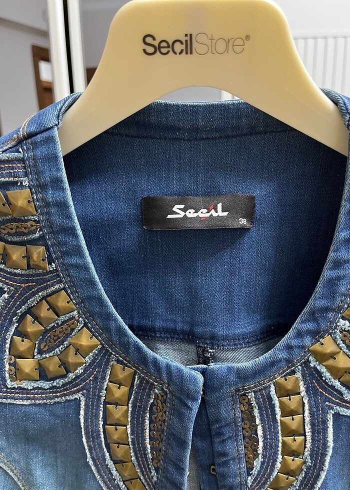 Seçil Store Jean Ceket - Görsel 4
