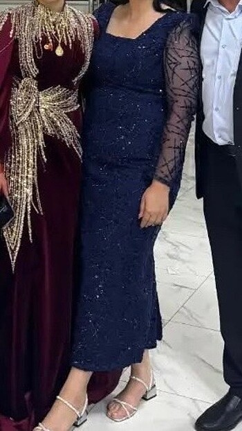 Lacivert abiye