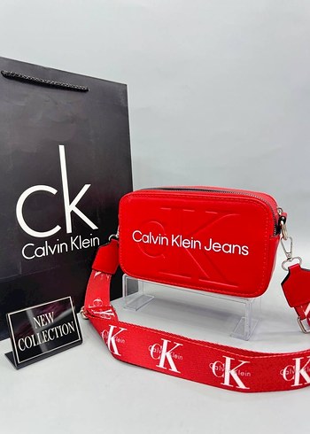 Koyu Mavi Calvin Klein Kot Kadın Çapraz Çanta - Görsel 3