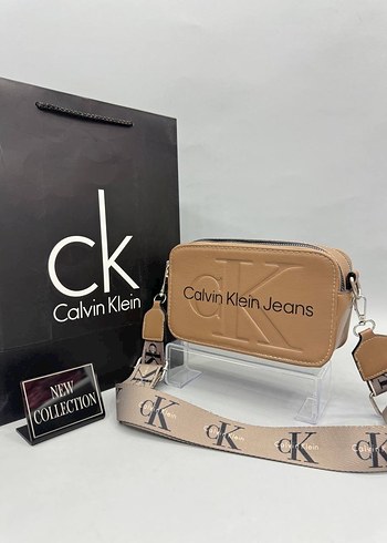 Koyu Mavi Calvin Klein Kot Kadın Çapraz Çanta - Görsel 9