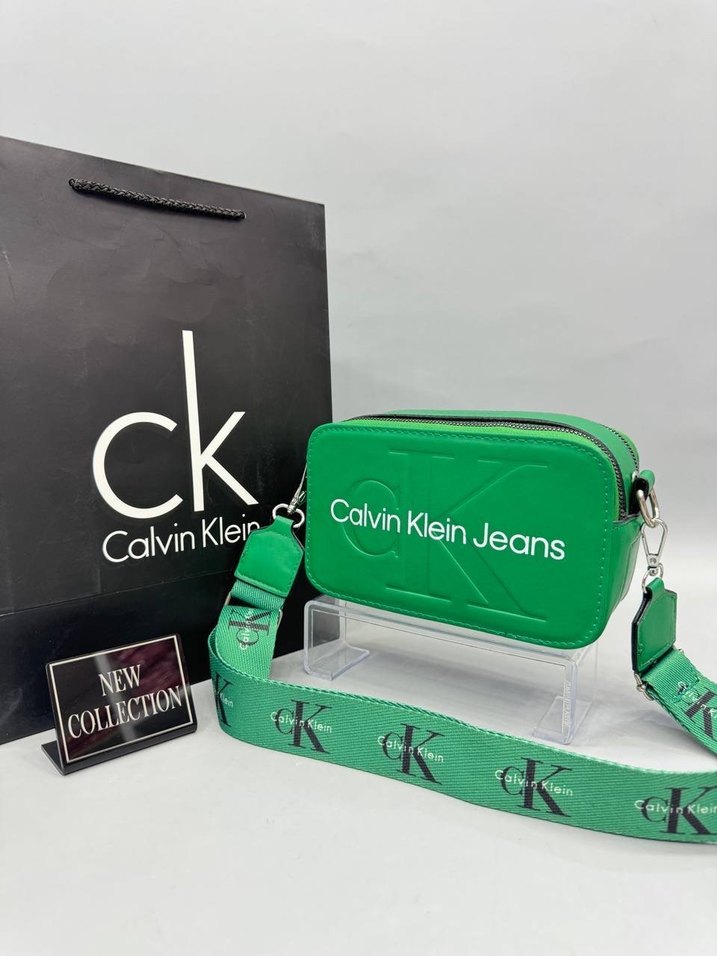 Koyu Mavi Calvin Klein Kot Kadın Çapraz Çanta - Görsel 2