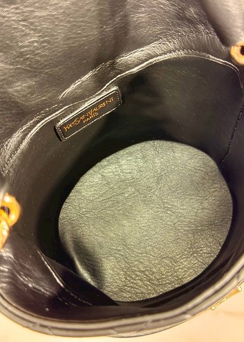 Zincir Detaylı Siyah Deri Kadın Çanta - Görsel 5