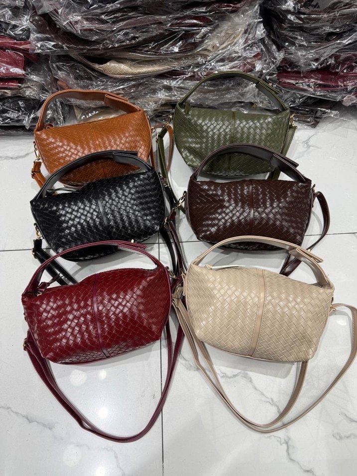 Kahverengi Deri Kadın Çanta Tokalı - Görsel 3