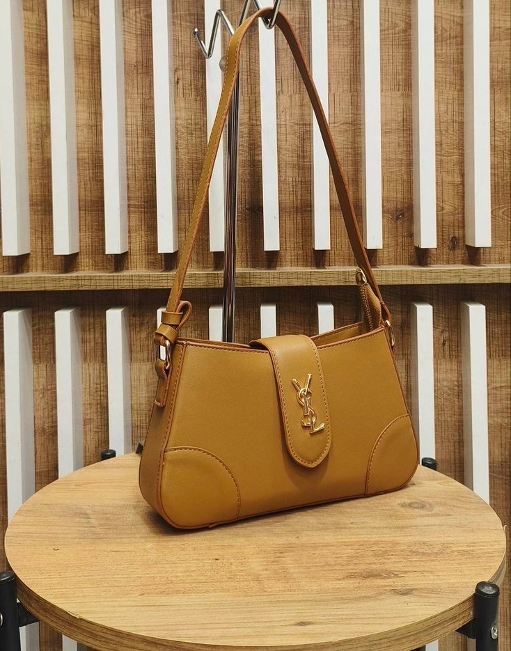 Kahverengi Deri Kadın Çanta - Görsel 3