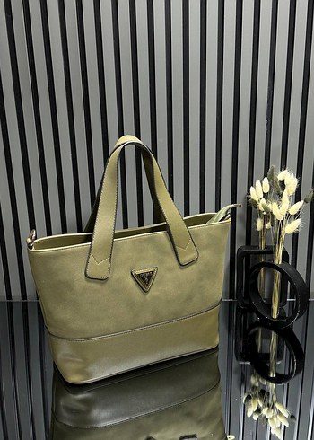 Gri Deri Kadın Omuz Çantası - Görsel 9