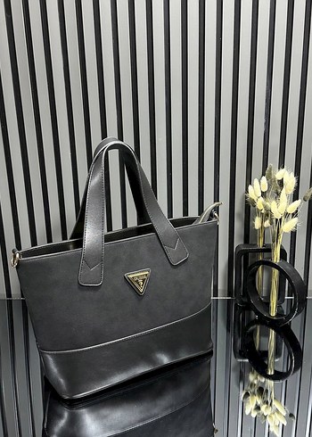 Gri Deri Kadın Omuz Çantası - Görsel 4