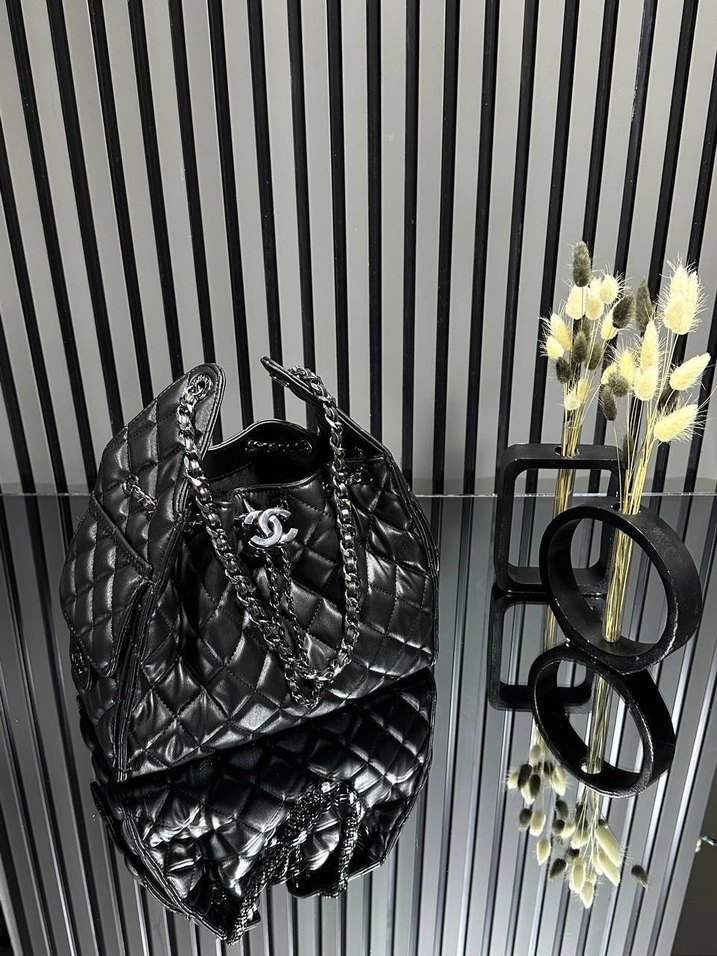 Zincir Detaylı Kahverengi Deri Kadın Çanta - Görsel 3