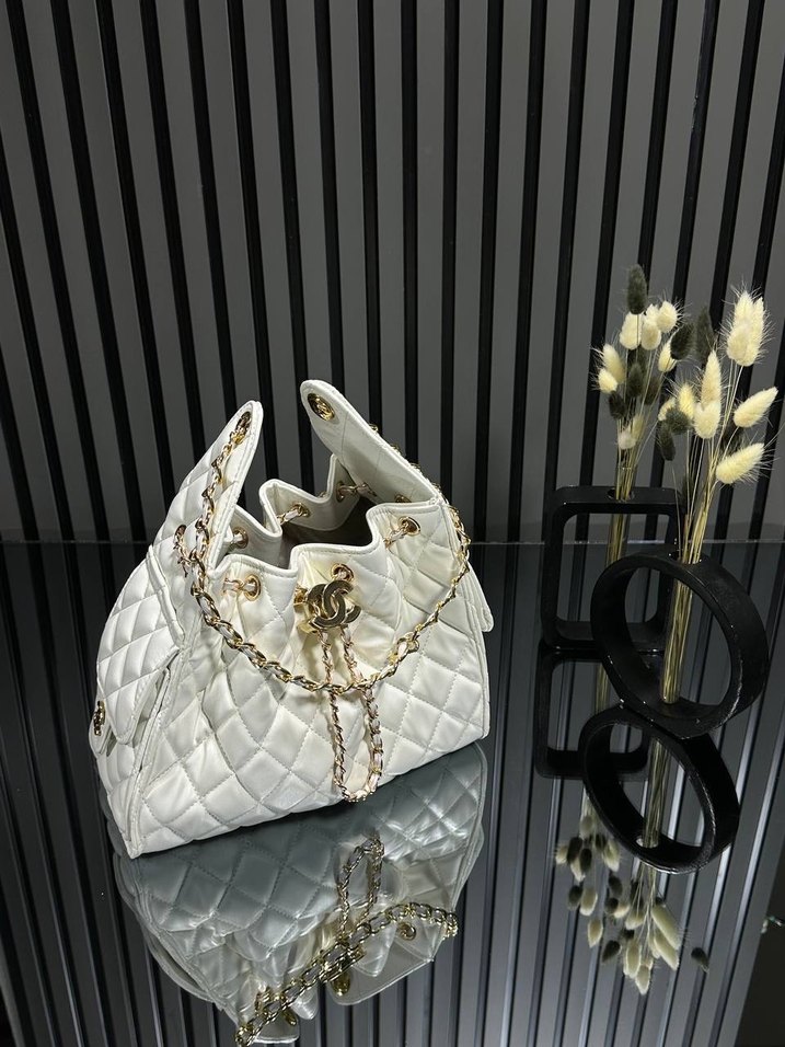 Zincir Detaylı Kahverengi Deri Kadın Çanta - Görsel 2