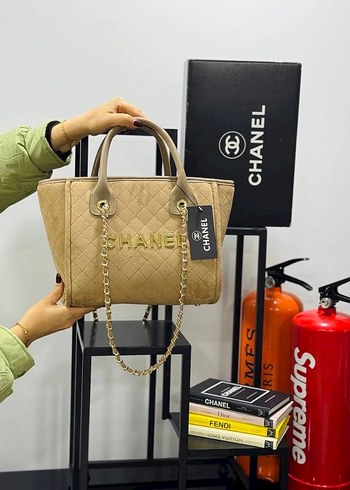 Zincir Detaylı Siyah Süet Kadın Çanta - Görsel 7