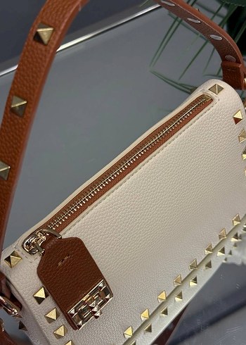 Beyaz Yılan Desenli Deri Kadın Çanta - Görsel 4