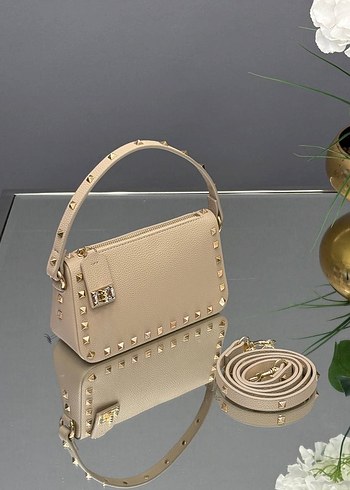 Beyaz Yılan Desenli Deri Kadın Çanta - Görsel 12