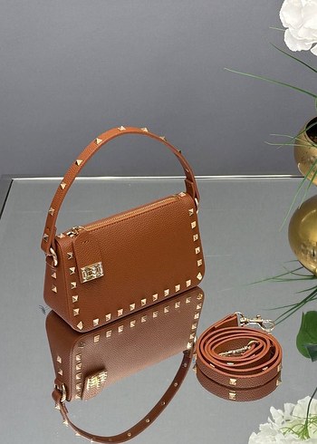 Beyaz Yılan Desenli Deri Kadın Çanta - Görsel 11