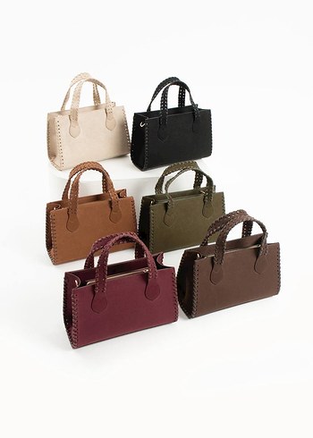 Bej Süet Kadın Çanta - Görsel 7