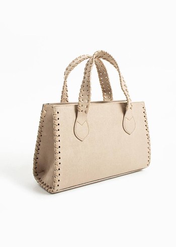 Bej Süet Kadın Çanta - Görsel 5