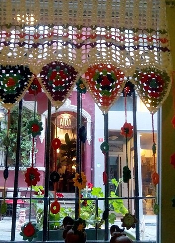 Tığ işi Özel tasarım perde - Görsel 5