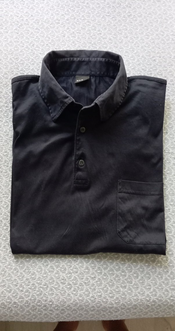 Siyah Denim Erkek Polo Tişört - Görsel 4