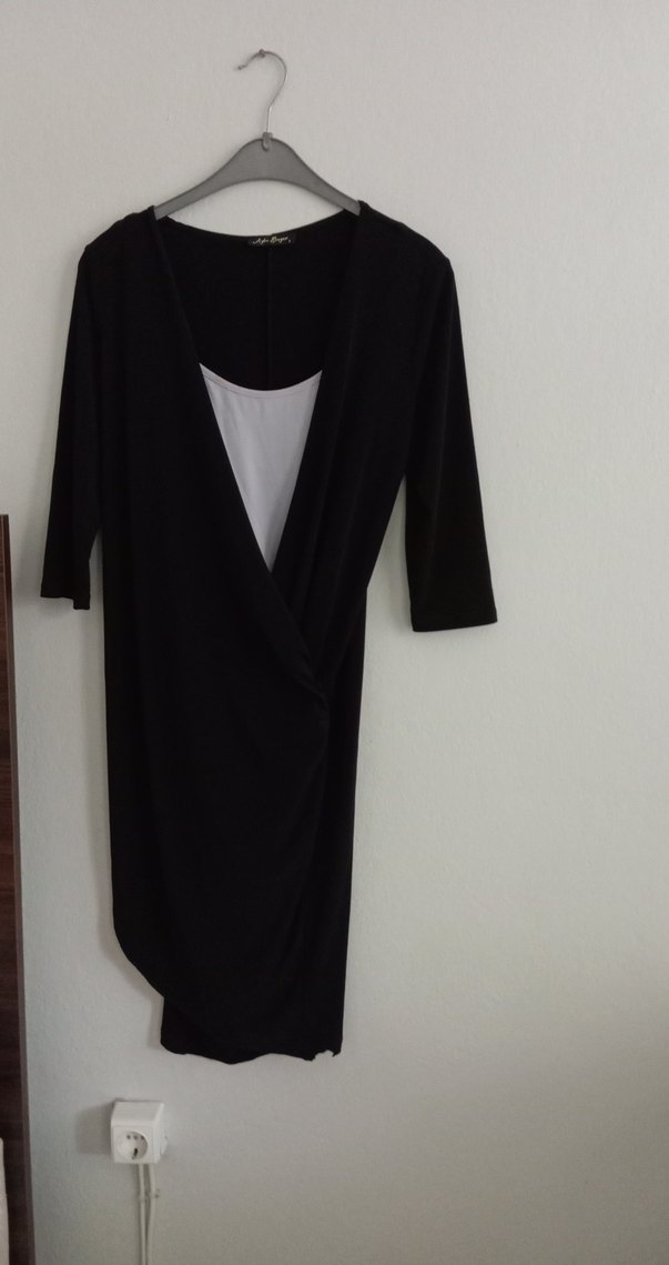 Drapeli Uzun Kollu Siyah - Görsel 2