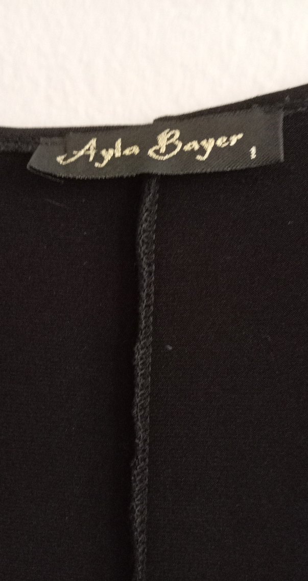 Drapeli Uzun Kollu Siyah - Görsel 4