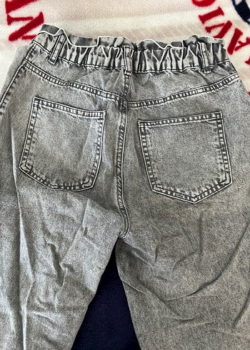 Defacto Gri mom jean Kadın Kot Pantolon