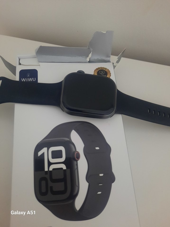 Siyah Akıllı Saat, 2.0" IPS Ekran, IP68 Su Geçirmez - Görsel 2