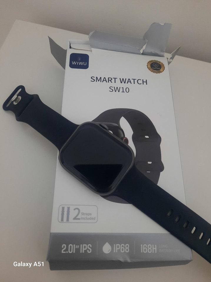 Siyah Akıllı Saat, 2.0" IPS Ekran, IP68 Su Geçirmez - Görsel 3