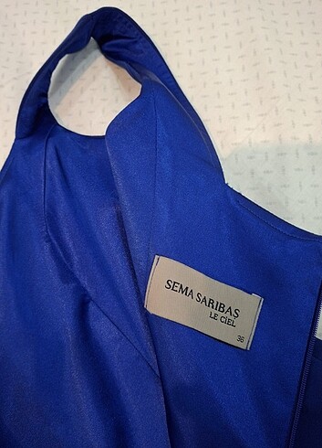 Tasarım mavi elbise - Görsel 3