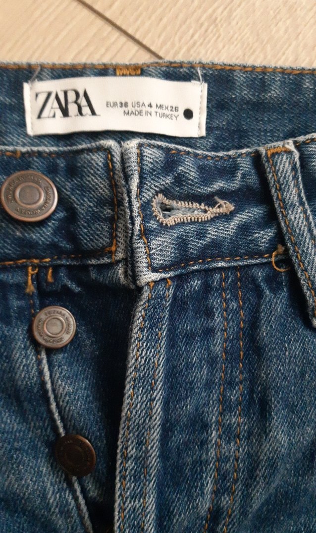 Kadın Mavi Bol Kesim Midi Jean - Görsel 2