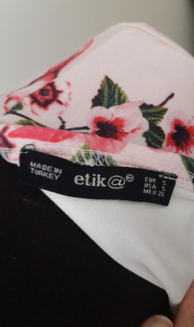 Pembe Çiçek Desenli Uzun Kollu Kalem Elbise - Görsel 3