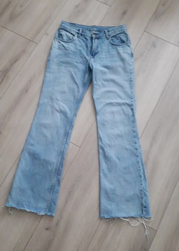 Mavi Midi Boy Salaş Denim Kadın Jean