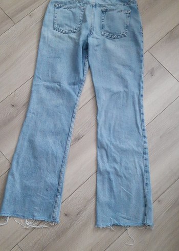s Beden Mavi Midi Boy Salaş Denim Kadın Jean