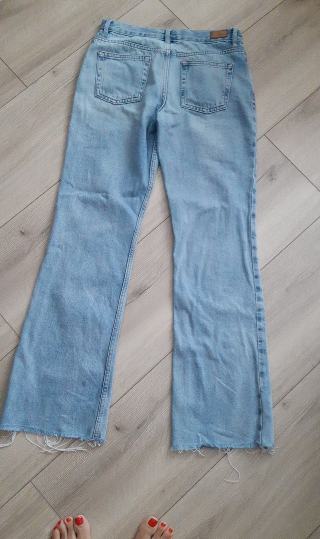 Mavi Midi Boy Salaş Denim Kadın Jean - Görsel 3