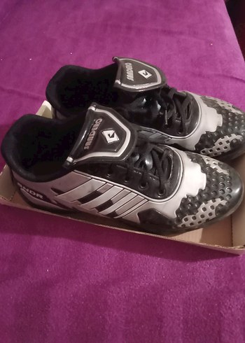 Siyah Erkek Futbol Ayakkabısı Velcro Bantlı - Görsel 2