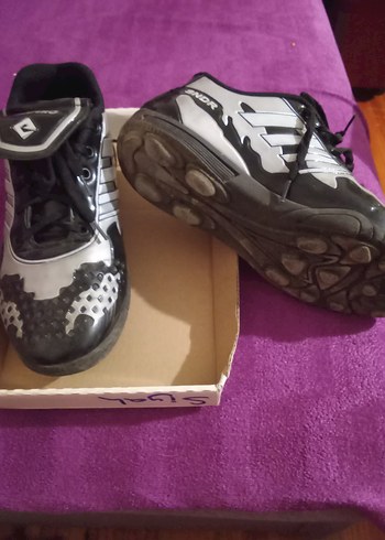 Siyah Erkek Futbol Ayakkabısı Velcro Bantlı - Görsel 5