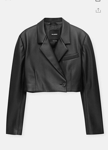 Pull and bear kısa deri ceket/ blazer