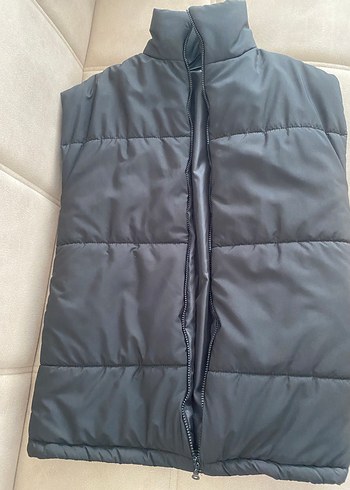 Kadın Siyah Fermuarlı Yelek - Görsel 2