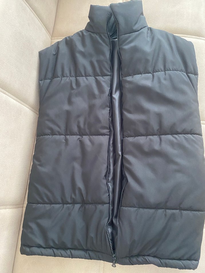 Kadın Siyah Fermuarlı Yelek - Görsel 2