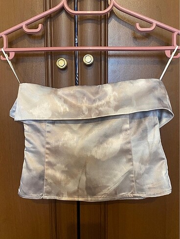 Saten crop top