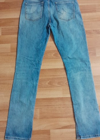 Diz Yırtıklı Mavi Regular Fit erkekJean - Görsel 2