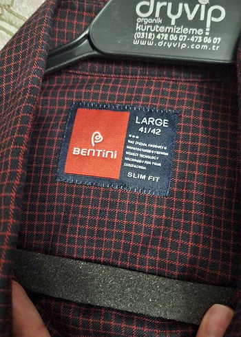 Erkek Bordo Düğmeli Uzun Kollu Gömlek - Görsel 3