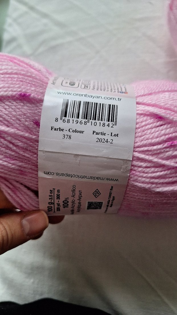 Pembe Kitty Baby El Örgü İpi oren bayan - Görsel 2