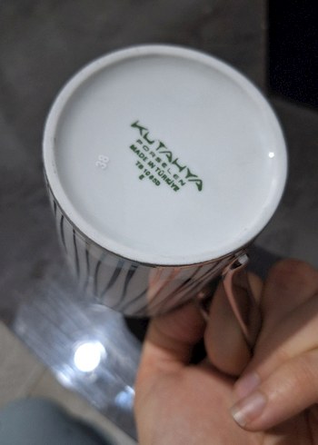 Kütahya porselen 2li kupa - Görsel 6