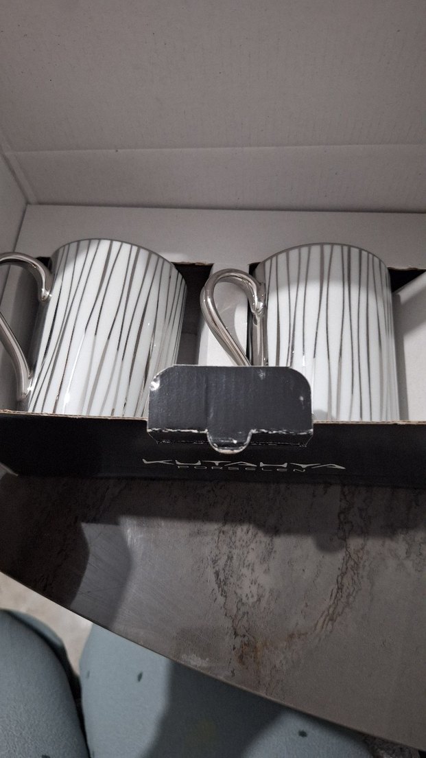 Kütahya porselen 2li kupa - Görsel 3