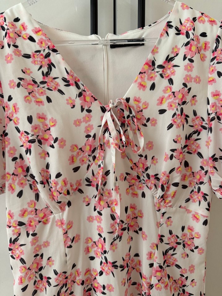 Pembe Mini Bohem Elbise - Görsel 3