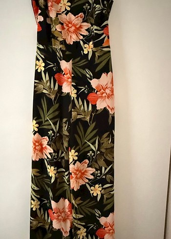 Çiçek Desenli Uzun Askılı Bohem Tulum - Görsel 2