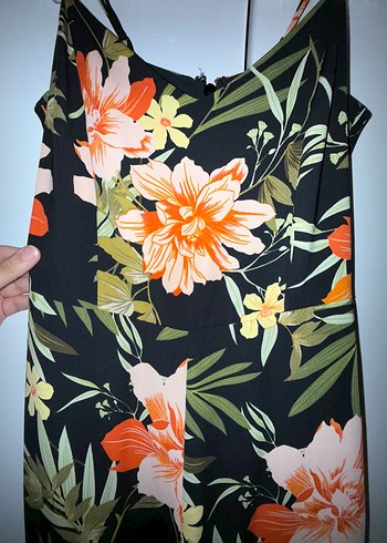 Çiçek Desenli Uzun Askılı Bohem Tulum - Görsel 3