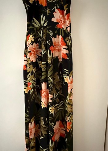 Çiçek Desenli Uzun Askılı Bohem Tulum - Görsel 4